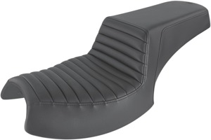 Step-Up Tuck and Roll 2-Up Seat - Black - For 20-24 Indian Challenger