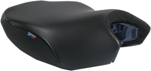 World Sport Performance Plain CarbonFX Vinyl Solo Seat - Black - R1200GS