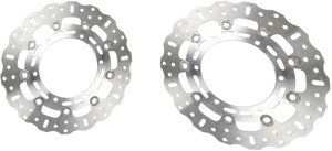 Polished Brake Rotor Front Set