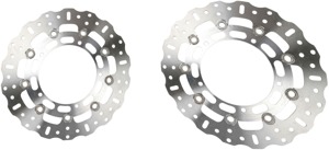 Polished Brake Rotor Front Set