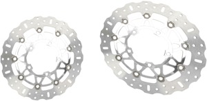 Polished Brake Rotor Front Set