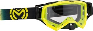 XCR Black / Fluorescent Yellow Galaxy Goggles - Clear Lens