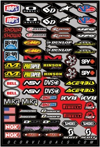 "MX V.2" Universal Decal Sheet - 12 mil Ultracurve Vinyl