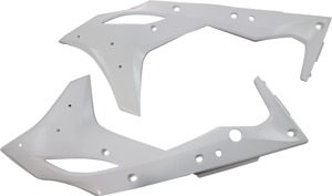 17-20 Kawasaki KX250F Powerflow Radiator Shrouds White