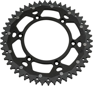 520 49T Black Dual Metal Rear Sprocket - For 84-17 Honda CR/F XR