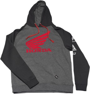 Men's Honda Wing Hoody - Honda Wing Hoody Charblk Lg