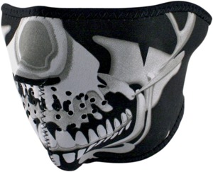 Half-Face Neoprene Mask - Face Mask Neo 1/2,Chrm Skull