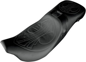 Airhawk Weekday Drag Stitch Wide 2-Up Seat Low - For Harley FLH FLT