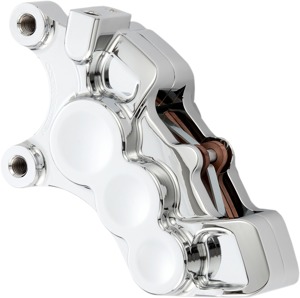 6 Piston Chrome Front Left Caliper - For Many 06+ H-D w/ 11.8" Rotors