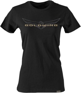 Women's Gold Wing Sketched Tee - Gw Sketched Tee Blk Wmd