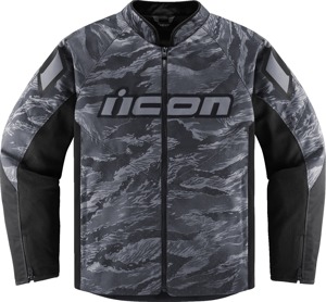 ICON Hooligan CE Tigersblood Jacket Men's S Gray/Black - Sport riding jacket with CE protection