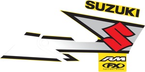 Factory Look Tank / Shroud Graphics - 2003 Style - For 01-08 Suzuki RM250