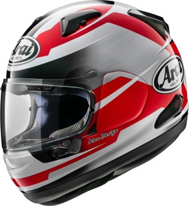 Arai Quantum-X Steel Helmet XL Red/Silver - Full face helmet with VAS shield system