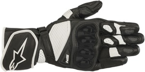 SP-1 V2 Leather Motorcycle Gloves Black/White 3X-Large