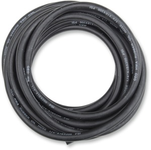 1/4" (6mm) Reinforced Fuel Line / Oil Line - 25 ft. roll - Black