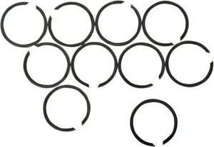 Replacement Exhaust Flange Retaining Rings - 10 Pack - For HD EVO, Twin Cam & 86+ Sportster