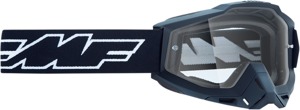 FMF PowerBomb Rocket Goggles Clear Lens Black - Clear lens goggles with black Rocket graphic