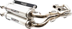 Stage 5 Full Exhaust - Dual Brushed Mufflers - For Polaris RZR XP 1000