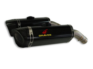 Carbon Fiber Dual Slip On Exhaust 09-14 R1