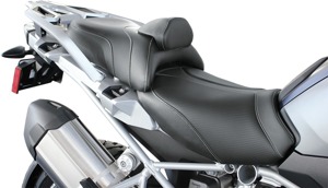 Adventure Tour Vinyl 2-Up Seat Black Low Foam w/Backrest - R1200GS