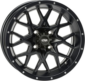 Hurricane Wheel Black 14X7 4/110 2+5