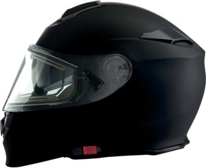 Z1R Solaris Modular Snow Electric Helmet Matte Black L - Modular snow helmet with electric shield