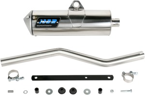 SuperTrapp Mudslinger Slip On Exhaust - For 03-12 Grizzly/Kodiak 450