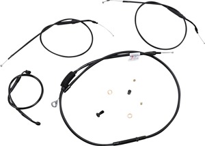 Extended Black Control Cable Kit for 8" Bars