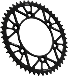 Black Aluminum Rear Sprocket - 49 Teeth 520 Pitch