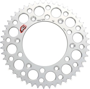 Grooved Rear Sprocket - Silver 48 Teeth 520