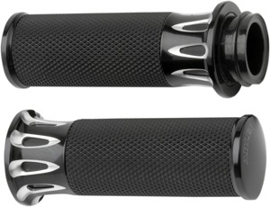 Fly-By-Wire Fusion Series Grips, Black Deep cut