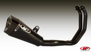 RM1 Black Full Exhaust - For 15-22 FZ-07/MT-07/XSR700