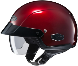 IS-Cruiser Wine Red Open-Face Half Helmet X-Small