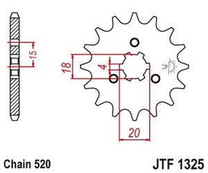 Steel Front Countershaft Sprocket - 12 Teeth - New JT!