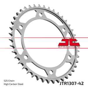 Steel Rear Sprocket - 42 Tooth 525 - For Honda CBR600 F/RR