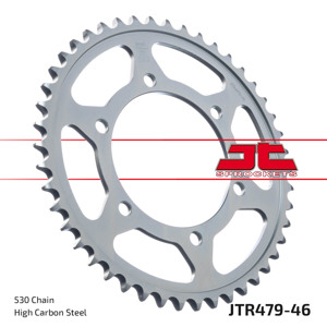 Steel Rear Sprocket - 46 Tooth 530 - For GSXR1000 FZ1 R1 R6 R7 XJR