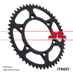 Steel Rear Sprocket - 38 Tooth 520 - For 90-21 KTM Husqvarna Husaberg GasGas