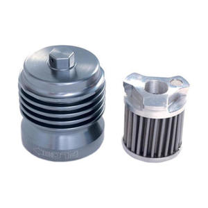 FLO Stainless Steel Spin On Oil Filter Reusable - Grey