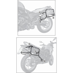 Outback Side Case Mounting Rack - For 08-16 BMW F700GS F800GS