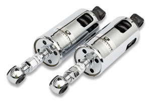 Chrome Adjustable 422 Series Shocks - For 00-16 HD Softail