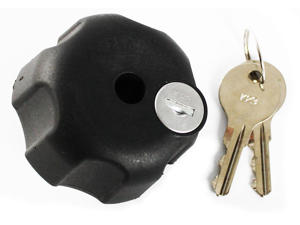 Ram Accessory - Locking Knob w/ 1/4"-20 Brass Hold For 1" Balls IN BAG