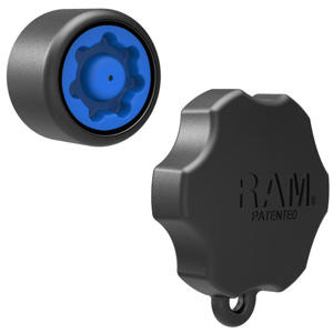 Ram Accessory - Mixed Combo Pin-Lock Security Knob & Key Knob For 1" Mounts