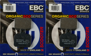 Standard Organic Brake Pads Front Set - For 06-12 Piaggio Beverly 500