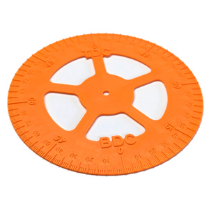 Engine Timing Degree Wheel 6.75" Diameter - Orange Plastic