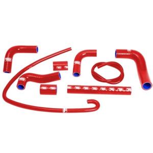 Complete Radiator Hose Kit - Red - For 06-09 Ducati Monster S4 RS