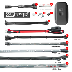 Strip Million Color App Undercar Kit (8x24In Tube + 6x10In Strip + 4x36In)