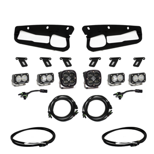 2021+ Ford Bronco Clear SAE Fog Pocket Kit w/Upfitter