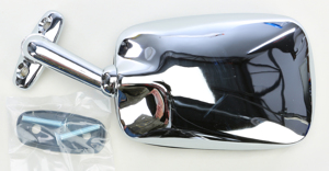 Right Mirror Replacement - Chrome - Honda Interstate Fairing Mount