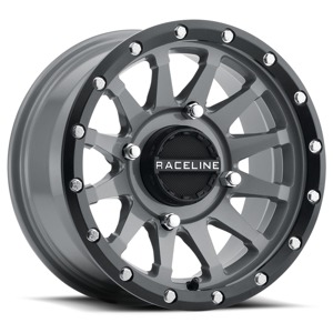 Trophy Wheel 4/156 14X7 5+2 +10MM Black/Grey