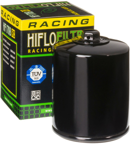 Race Oil Filter - Black - For 80-18 H-D Tour Sftail Dyna Sport